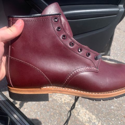 View photo of Red Wing Beckman in S.B. Foot Black Cherry Featherstone