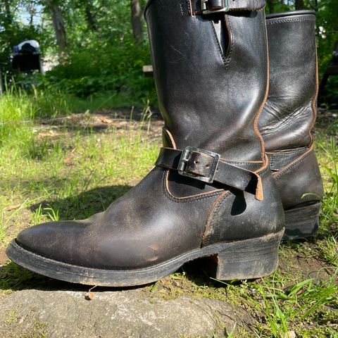 Attractions BILTBUCK Engineer Boots in Black Italian Horsebutt