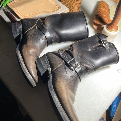 Attractions BILTBUCK Engineer Boots in Black Italian Horsebutt