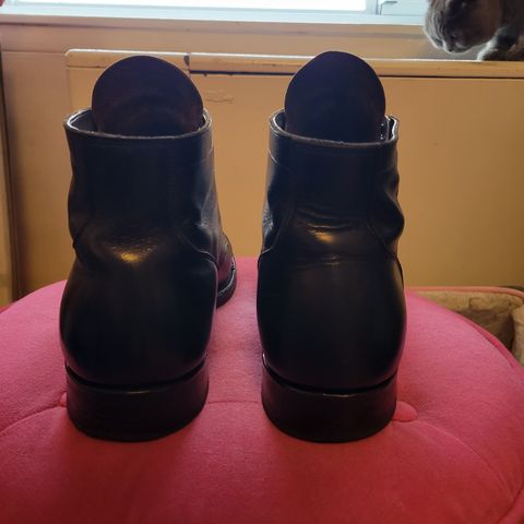 View photo of Viberg Service Boot in Shinki Black Latigo Teacore Horsehide