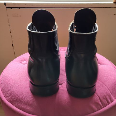 View photo of Viberg Service Boot in Shinki Black Latigo Teacore Horsehide