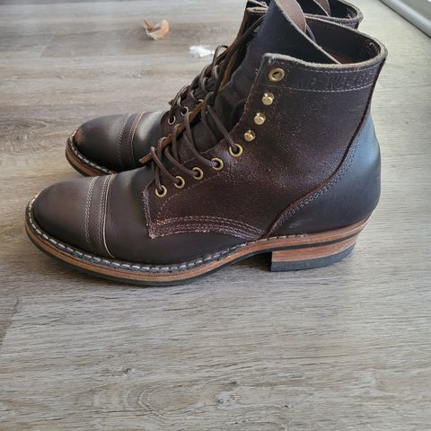 View photo of White's MP-M1TC in Seidel Brown Dress & Horween Dark Brown Waxed Flesh