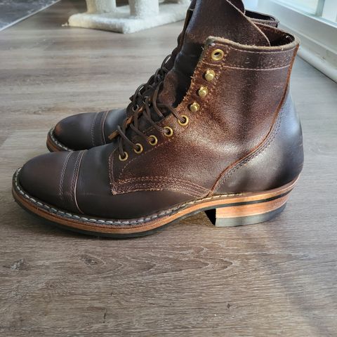 View photo of White's MP-M1TC in Seidel Brown Dress & Horween Dark Brown Waxed Flesh