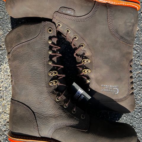 Chippewa Thunderstruck 10" Logger in Brunette Waterproof Full Grain