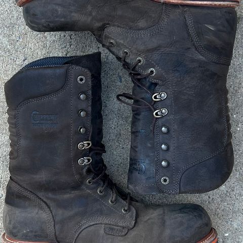 Chippewa Thunderstruck 10" Logger in Brunette Waterproof Full Grain