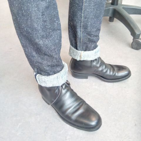 Clinch George Boots in Black French Kip Emboss