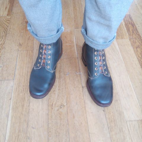 Clinch Hi-Liner in Wickett & Craig Black-Overdyed Latigo