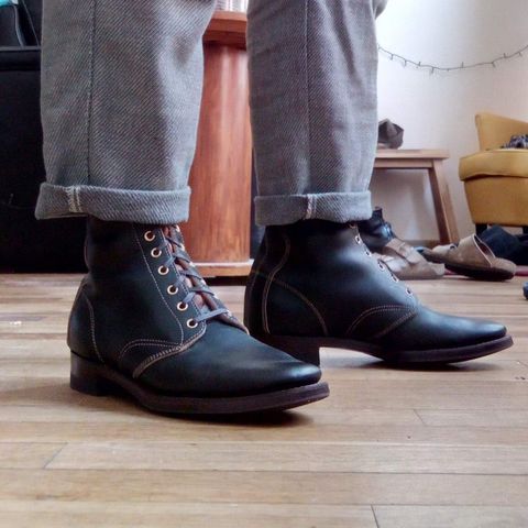 Clinch Hi-Liner in Wickett & Craig Black-Overdyed Latigo