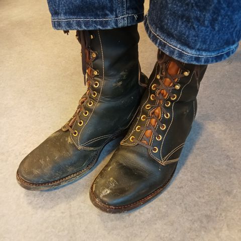 Clinch Hi-Liner in Wickett & Craig Black-Overdyed Latigo