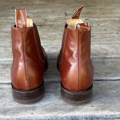 View photo of R.M. Williams Signature Craftsman Boot in Dark Tan Veal Calf