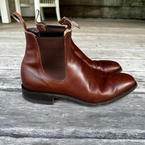 View photo of R.M. Williams Signature Craftsman Boot in Dark Tan Veal Calf