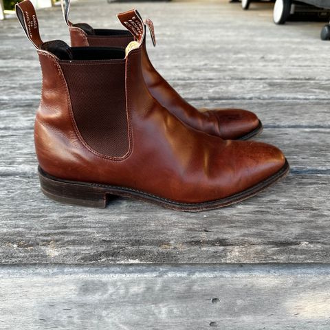 View photo of R.M. Williams Signature Craftsman Boot in Dark Tan Veal Calf