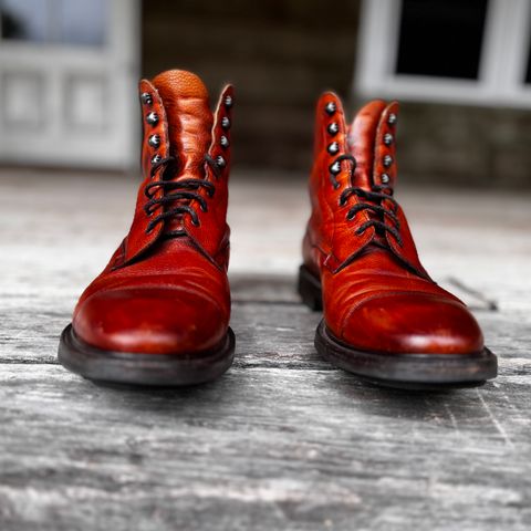 Edward Green Galway in Rosewood Country Calf