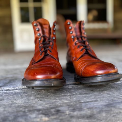 Edward Green Galway in Rosewood Country Calf