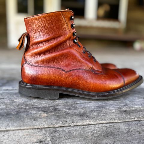 Edward Green Galway in Rosewood Country Calf