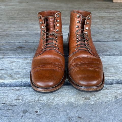 View photo of Viberg Service Boot in Horween Natural Dublin