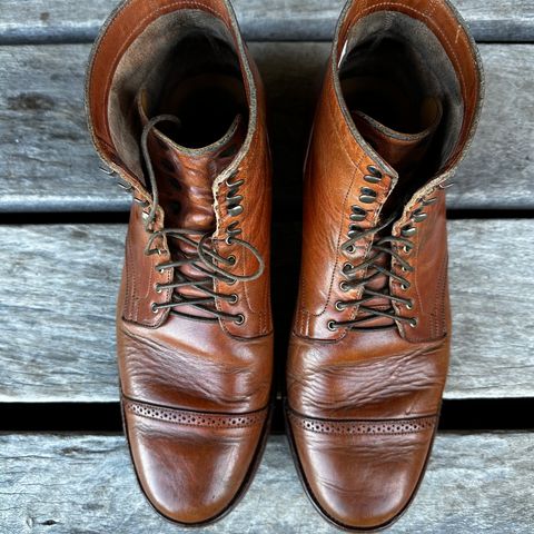 View photo of Viberg Service Boot in Horween Natural Dublin