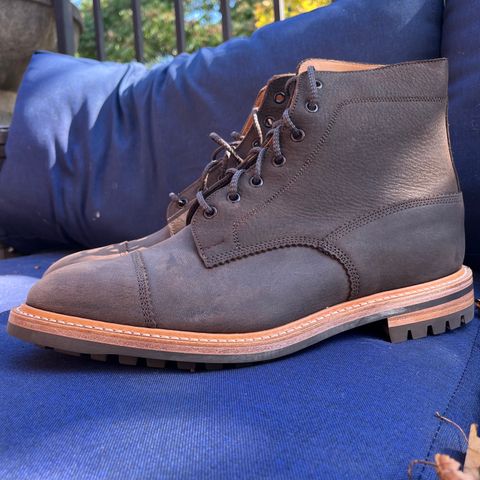 Tricker's x Division Road Dean Boot in C.F. Stead Bronze Unicorn Elk