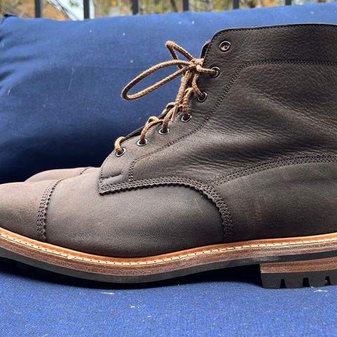 Tricker's x Division Road Dean Boot in C.F. Stead Bronze Unicorn Elk