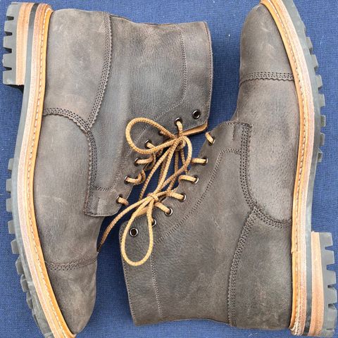 Tricker's x Division Road Dean Boot in C.F. Stead Bronze Unicorn Elk