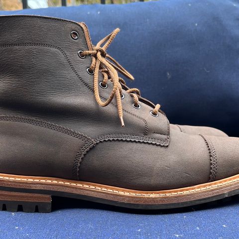 Tricker's x Division Road Dean Boot in C.F. Stead Bronze Unicorn Elk