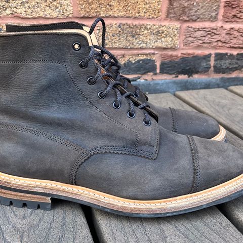 Tricker's x Division Road Dean Boot in C.F. Stead Bronze Unicorn Elk
