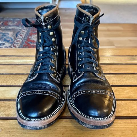 Monroe 19927 in Malayan Black Hand-Dyed Natural Veg Tan
