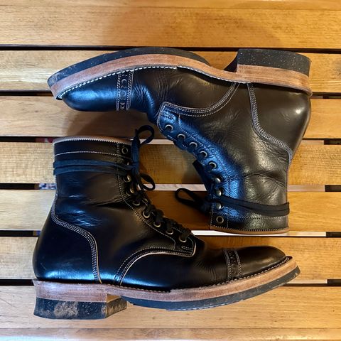 Monroe 19927 in Malayan Black Hand-Dyed Natural Veg Tan