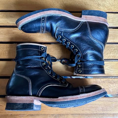 Monroe 19927 in Malayan Black Hand-Dyed Natural Veg Tan