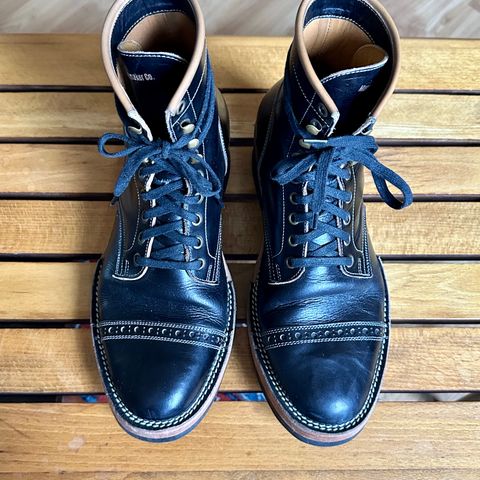 Monroe 19927 in Malayan Black Hand-Dyed Natural Veg Tan