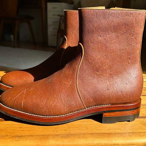 Briselblack The Stride Side Zip Boots in C.F. Stead Dragon's Blood Kudu