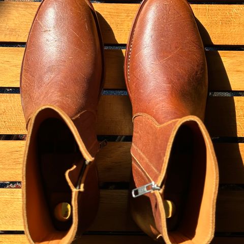 Briselblack The Stride Side Zip Boots in C.F. Stead Dragon's Blood Kudu