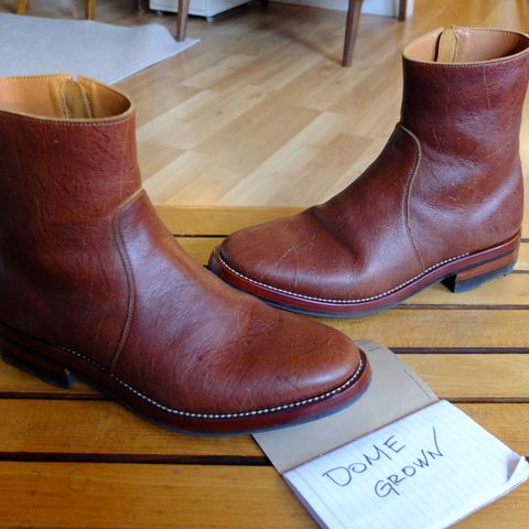 Briselblack The Stride Side Zip Boots in C.F. Stead Dragon's Blood Kudu