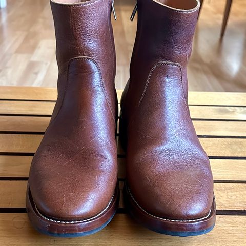 Briselblack The Stride Side Zip Boots in C.F. Stead Dragon's Blood Kudu