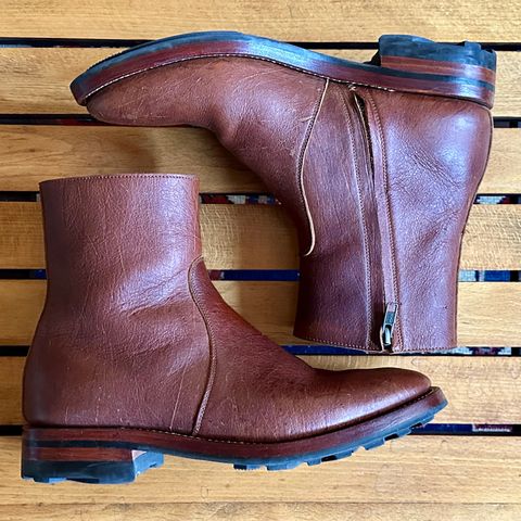 Briselblack The Stride Side Zip Boots in C.F. Stead Dragon's Blood Kudu
