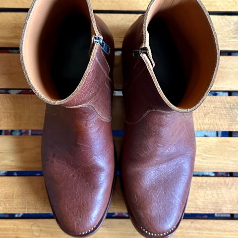 Briselblack The Stride Side Zip Boots in C.F. Stead Dragon's Blood Kudu