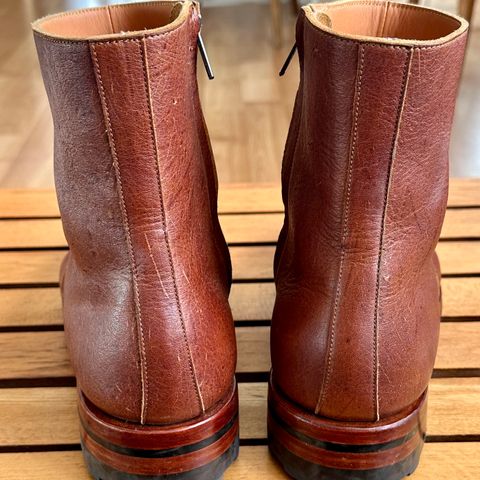 Briselblack The Stride Side Zip Boots in C.F. Stead Dragon's Blood Kudu