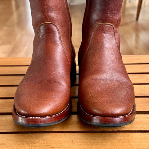 Briselblack The Stride Side Zip Boots in C.F. Stead Dragon's Blood Kudu