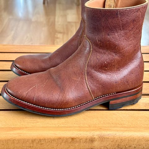 Briselblack The Stride Side Zip Boots in C.F. Stead Dragon's Blood Kudu