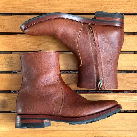 Briselblack The Stride Side Zip Boots in C.F. Stead Dragon's Blood Kudu