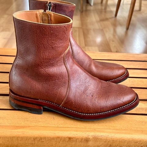 Briselblack The Stride Side Zip Boots in C.F. Stead Dragon's Blood Kudu