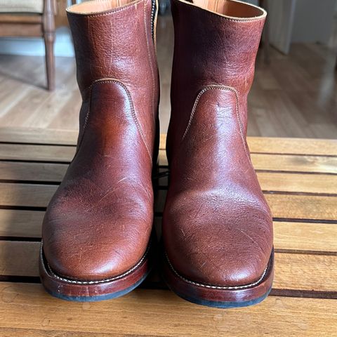 Briselblack The Stride Side Zip Boots in C.F. Stead Dragon's Blood Kudu