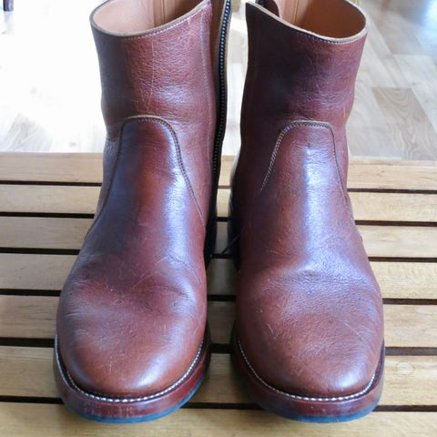 Briselblack The Stride Side Zip Boots in C.F. Stead Dragon's Blood Kudu