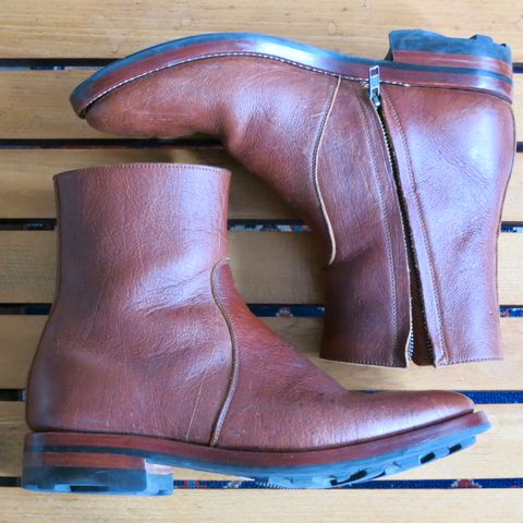 Briselblack The Stride Side Zip Boots in C.F. Stead Dragon's Blood Kudu