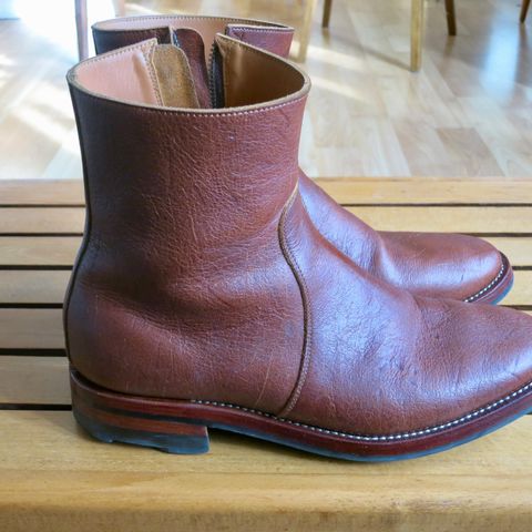 Briselblack The Stride Side Zip Boots in C.F. Stead Dragon's Blood Kudu