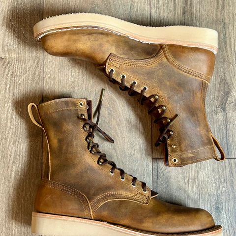 Nicks Traveler in Horween Orange Predator