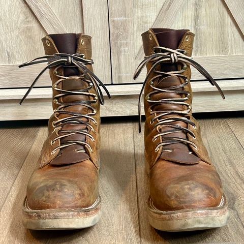 Nicks Traveler in Horween Orange Predator