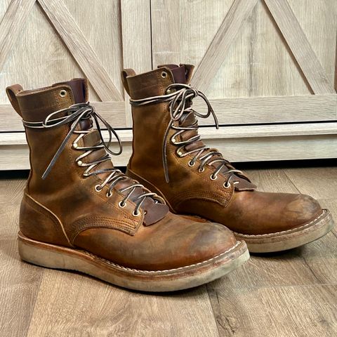 Nicks Traveler in Horween Orange Predator
