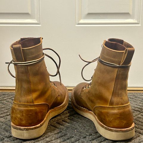 Nicks Traveler in Horween Orange Predator