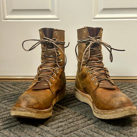 Nicks Traveler in Horween Orange Predator